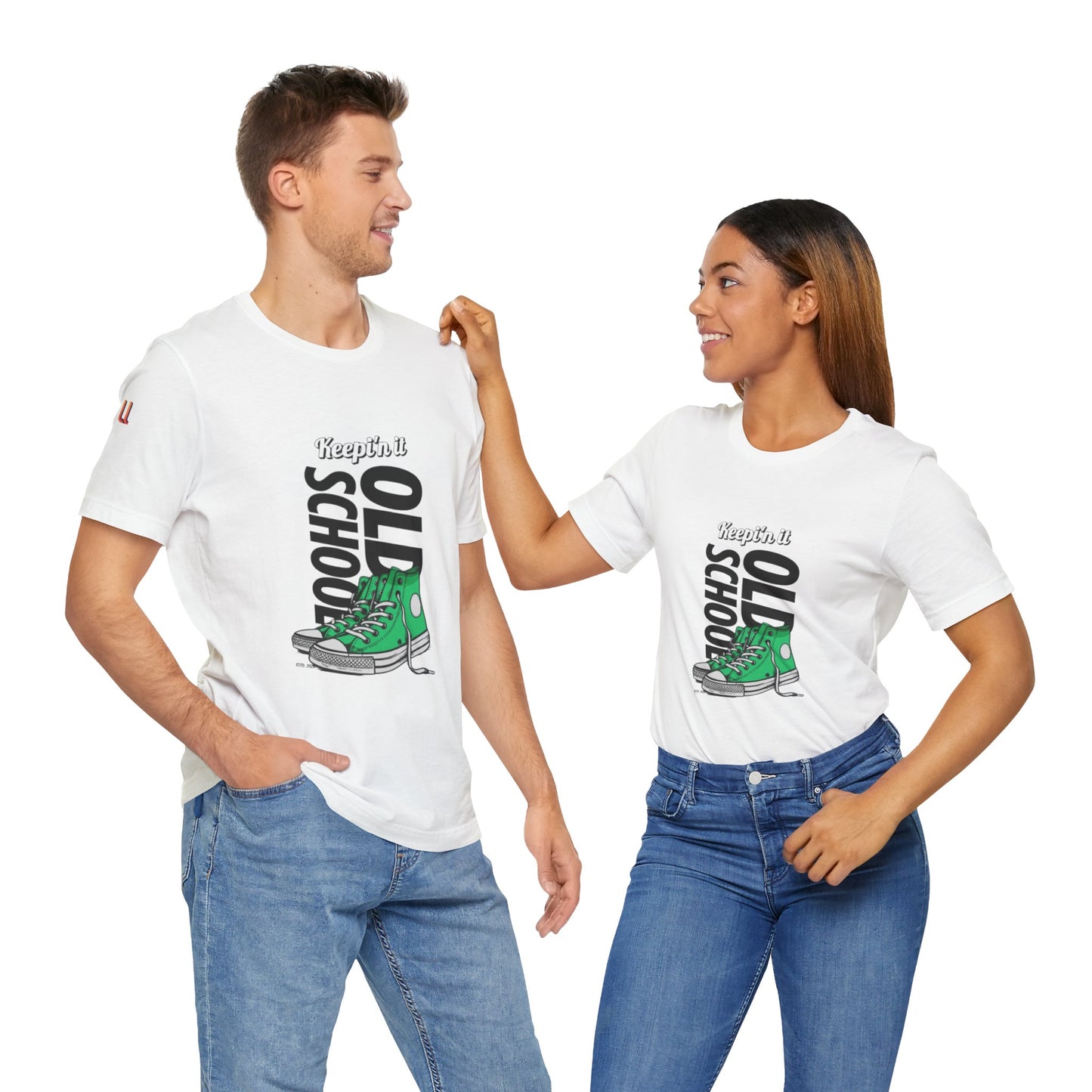 Keepin' It Old School Vintage Sneakers Unisex Classic Crew T-Shirt