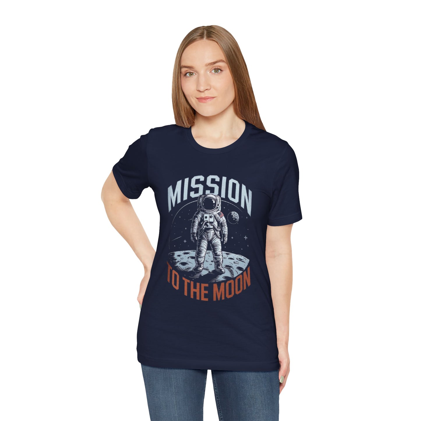 Mission to the Moon Astronaut Unisex Oversized Classic T-Shirt