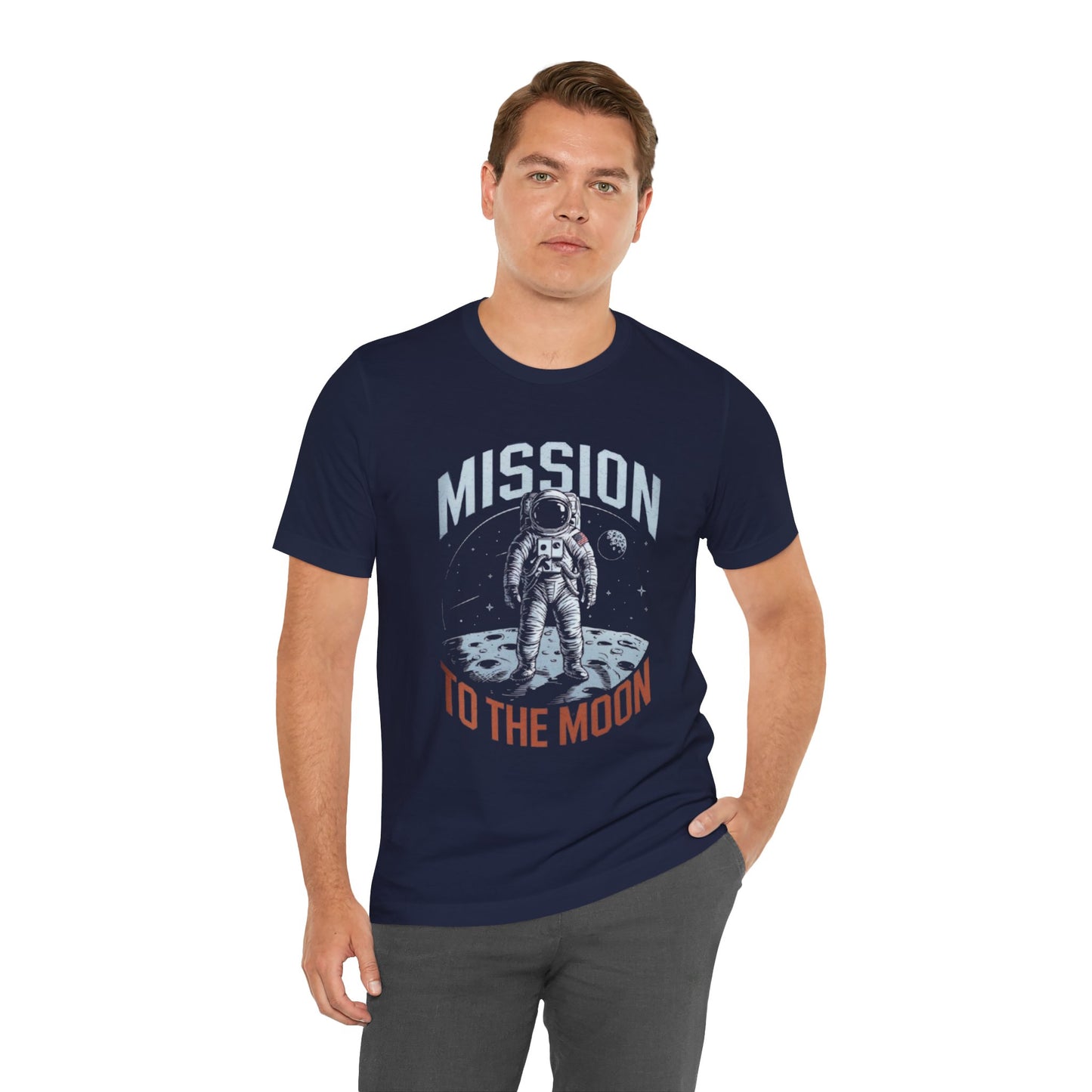 Mission to the Moon Astronaut Unisex Oversized Classic T-Shirt
