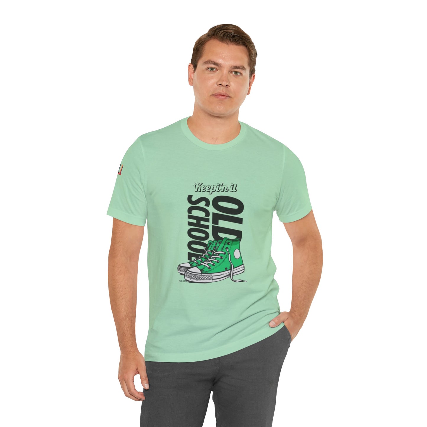 Keepin' It Old School Vintage Sneakers  Unisex Classic Crew T-Shirt