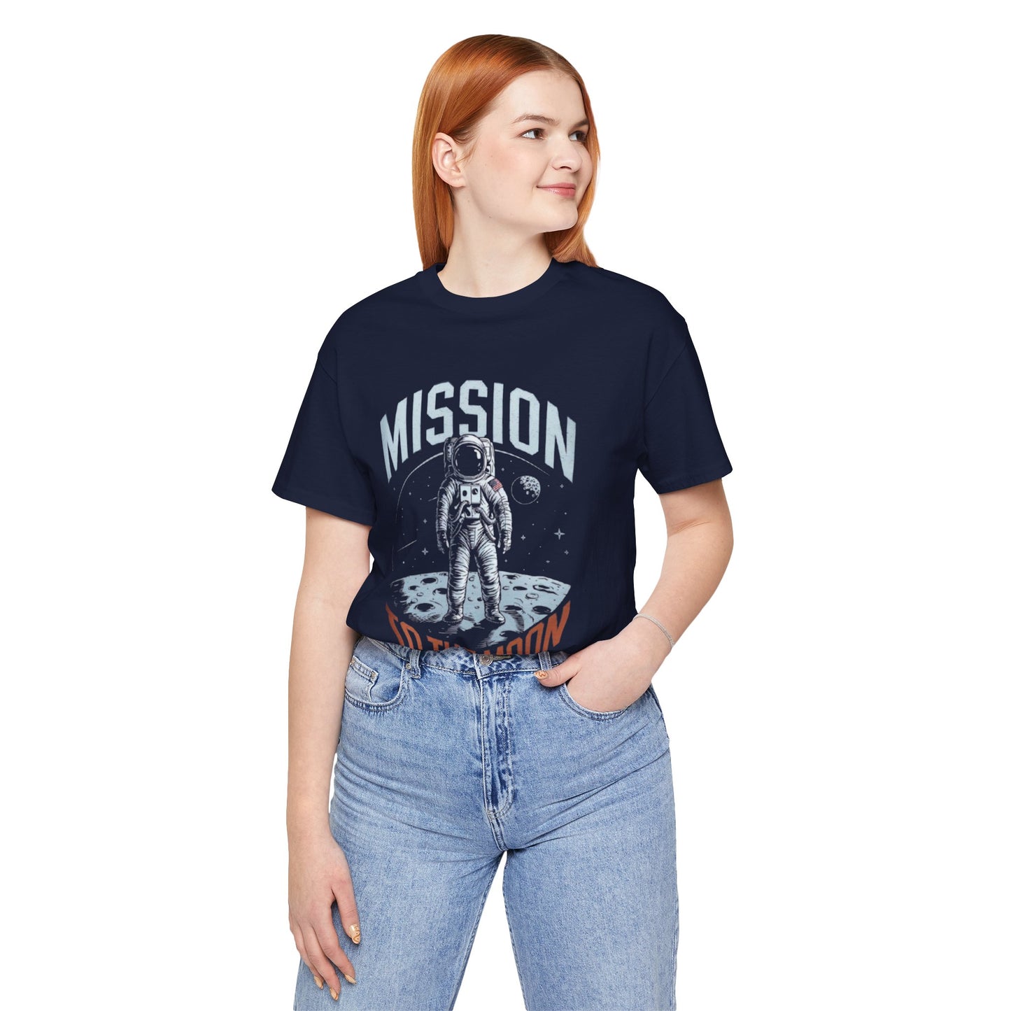 Mission to the Moon Astronaut Unisex Oversized Classic T-Shirt